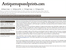 Tablet Screenshot of antiquemapsandprints.com